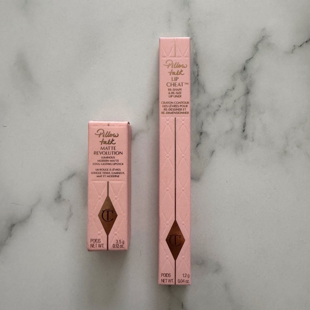 Charlotte Tulbury lip set lipstick + lip liner - pillow talk